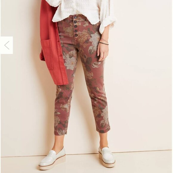 Anthropologie Pilcro Ultra High-Rise Slim Straight Jeans - Picture 1 of 8